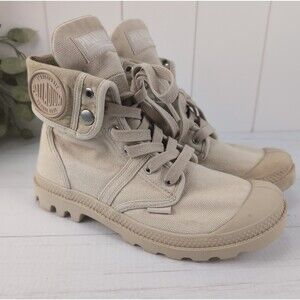 Palladium Baggy Boots Sahara Safari Colorway & Canvas Material Women's Size 8